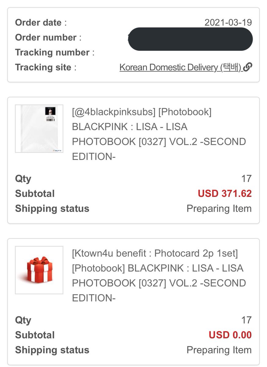 tzexin0616's tweet photo. #XinProof #XinUpdate

📍Blackpink Lisa Photobook [0327] Vol.2

I have done placed order for the order submitted until yesterday for both Ygselect and Ktown4u 👌

Again, if you want to get Ygselect POB, please place order ASAP as POB is first come first serve‼️ https://t.co/1RIlenb3DO