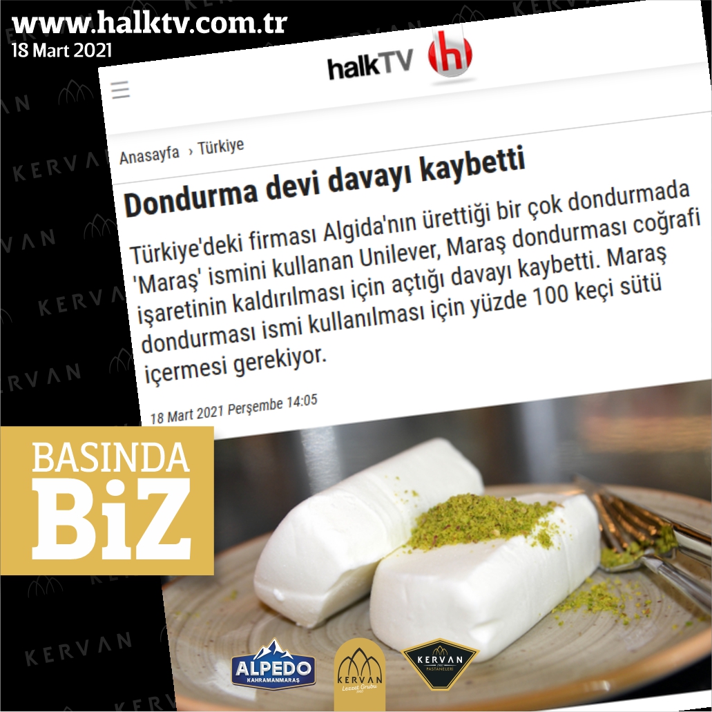 alpedoturkiye's tweet photo. "Maraş" ismini kullanmak isteyen dev şirketler, Maraş dondurması coğrafi işaretinin kaldırılması için açtıkları davayı kaybettiler. Maraş dondurması ismi için yüzde 100 keçi sütü içermesi gerekiyor. 

#basındabiz #kervanlezzetgrubu #kervanpastaneleri #kahramanmaraş #alpedo https://t.co/AvcZkOIRU0