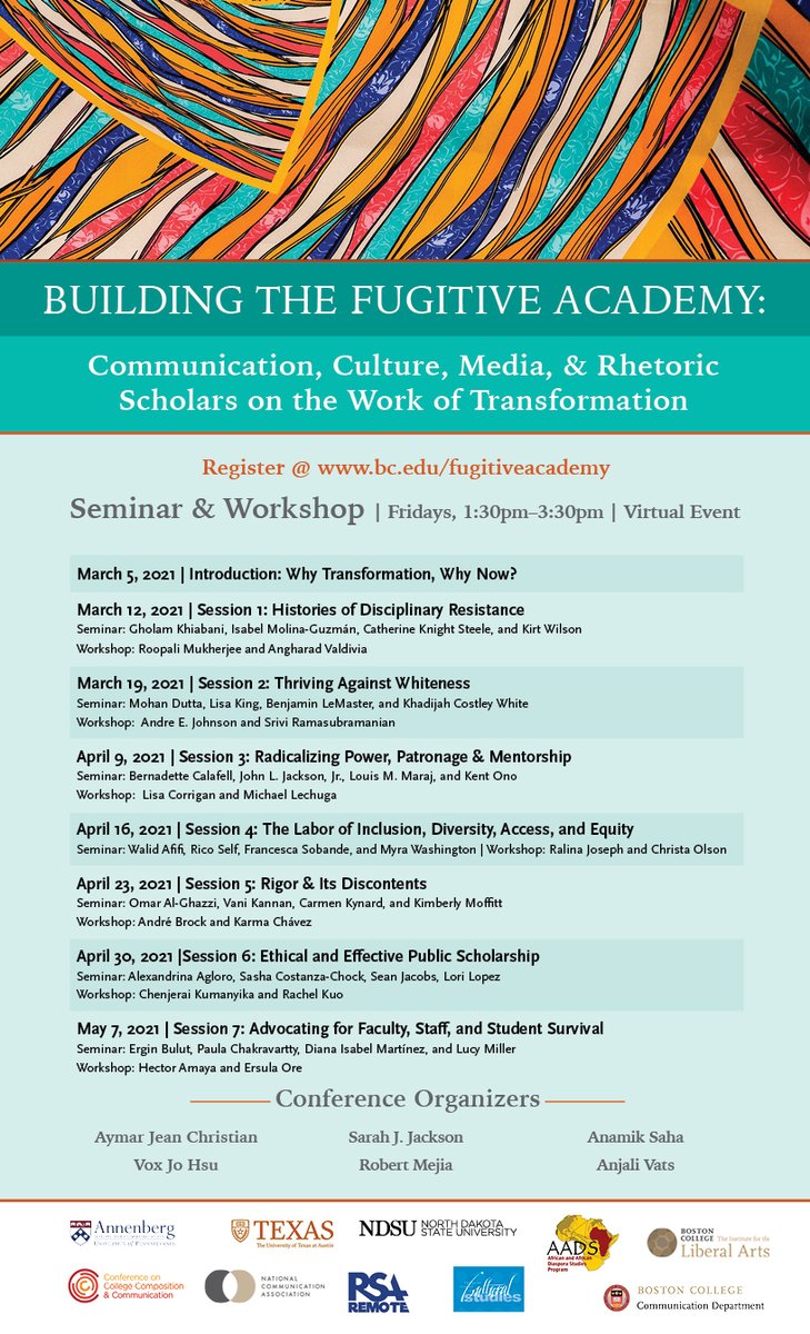 I'll be participating on this exciting panel tomorrow! "Thriving against whiteness"