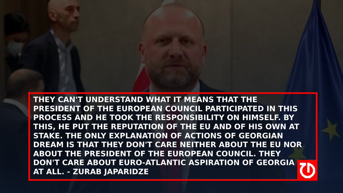 Tabula_Media's tweet photo. As Zurab Japaridze the leader of Girchi - More Freedom said, Georgian Dream doesn't care about the EU, European Council or Euro-Atlantic aspiration of Georgia.
@Zuraja @girchimf #DefendGeorgia #GeorgiaCrisis https://t.co/gsfVk0lp4X