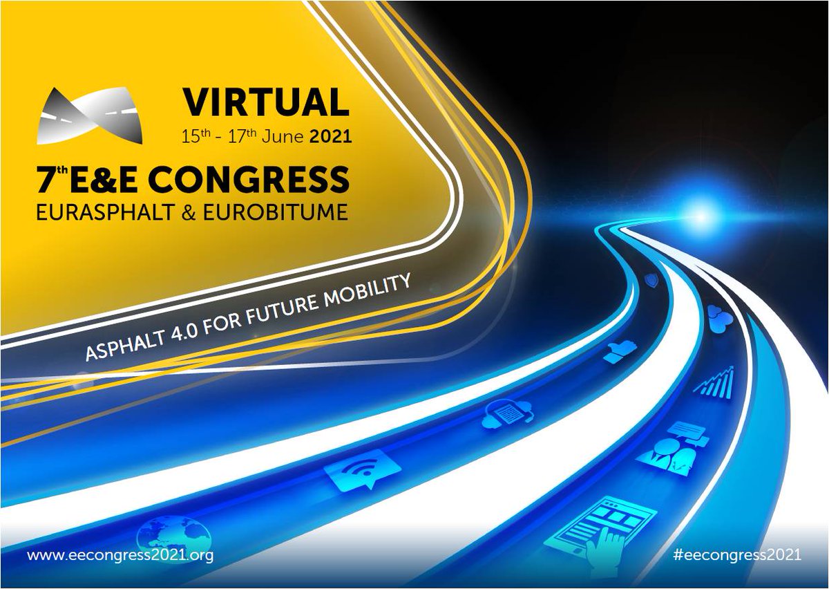 Asfalt kaplamalarının dijital dönüşümü olarak da bilinen "Asfalt 4.0" temasına odaklanacak olan 7. Eurasphalt &amp; Eurobitume Sanal Kongresinin, indirimli kayıt ücretinin uygulanacağı Erken Kayıt Dönemi 20 Nisan 2021 tarihinde bitecektir.  #EECongress2021 @EEcongress2021