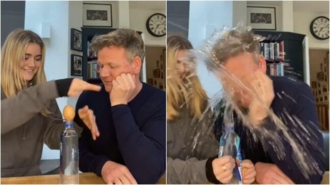 Gordon Ramsay's daughter plays epic prank on him in viral video https://t.co/HcJkeKfojq Gordon Ramsay's daughter plays an epic prank on him in hilarious video. Viral obviously https://t.co/0ElT01ShfO