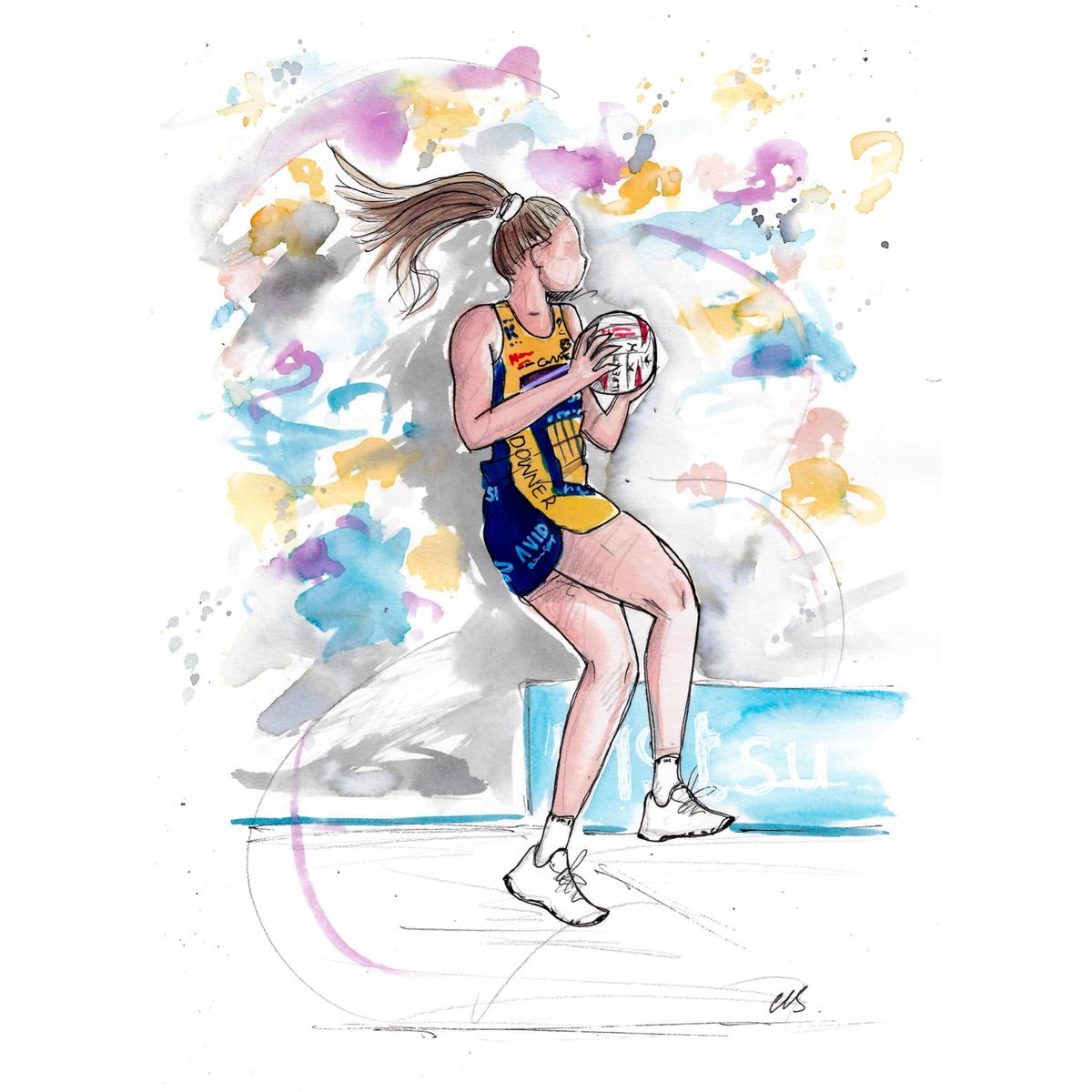 • J • R U S S •

Throwback to last season 💜💛
Loved scribbling this wee #netball retirement gift for the amazing Jacqui Russell 
gifted by her legend team mates <a href="/sc_lightning/">Sunshine Coast Lightning</a>