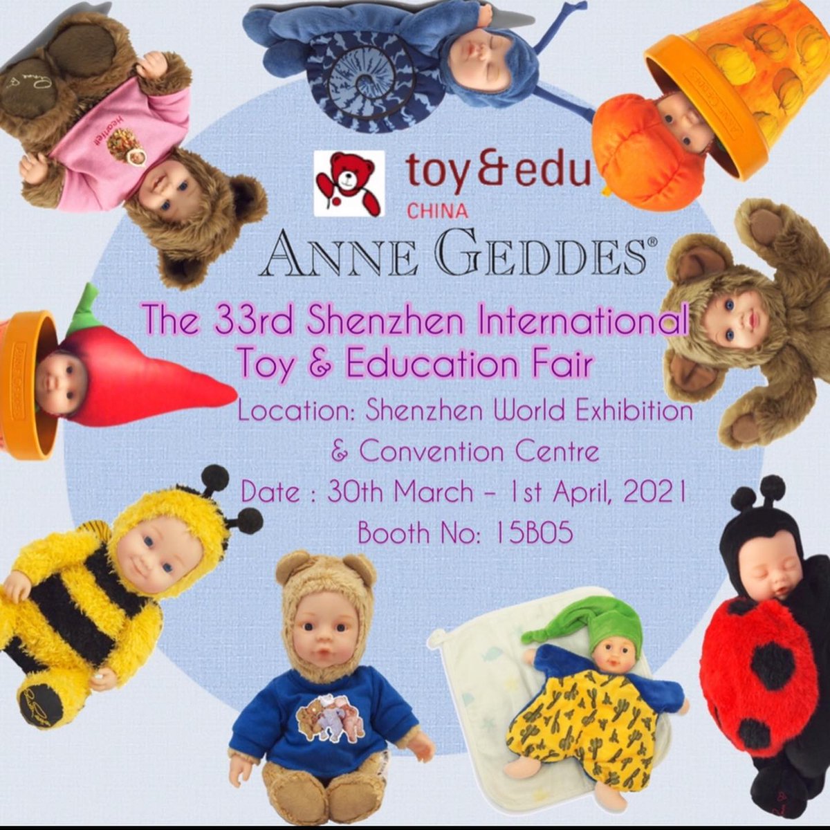 AnneDolls's tweet photo. The 33th Shenzhen International Toy &amp; Education Fair 
Shenzhen World Exhibition &amp; Convention Centre
No. 1 Zhancheng Road, Fuhai Street,
Baoan District, Shenzhen, China
Date : 30th March – 1st April, 2021
Booth No. 15B05

Website : https://t.co/gyr7vFABHE

See you at the Toy Fair! https://t.co/0U2gFbCs90