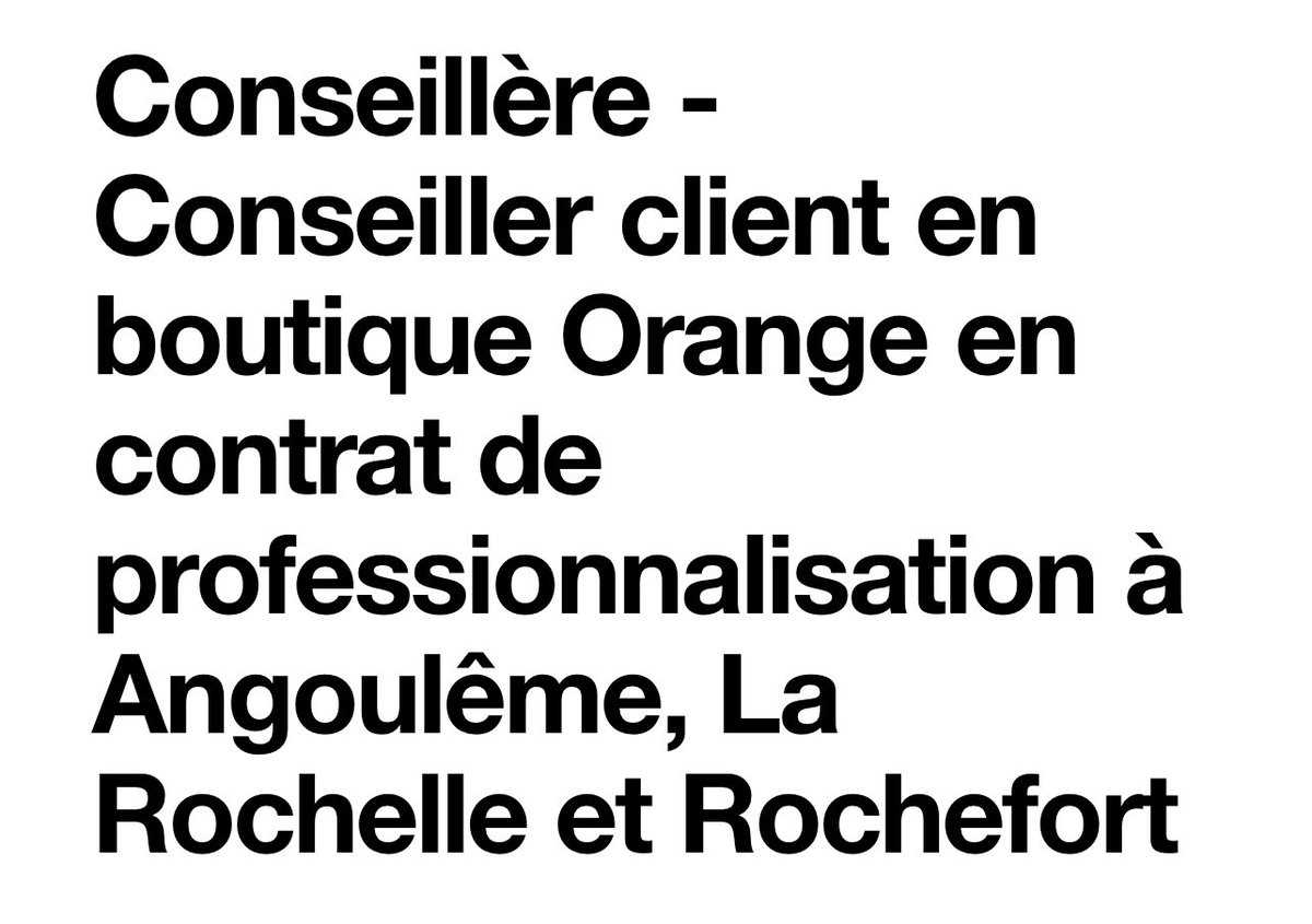 Vous habitez #larochelle #rochefort #saintes #royan #angouleme. Vous recherchez un #job dans la #vente . Vous êtes fan de nouvelles techno rdv ici 👉 orange.jobs/jobs/offer.do?… Et découvrez l’expérience de Thomas 👉 youtu.be/gJm41sSmq3k