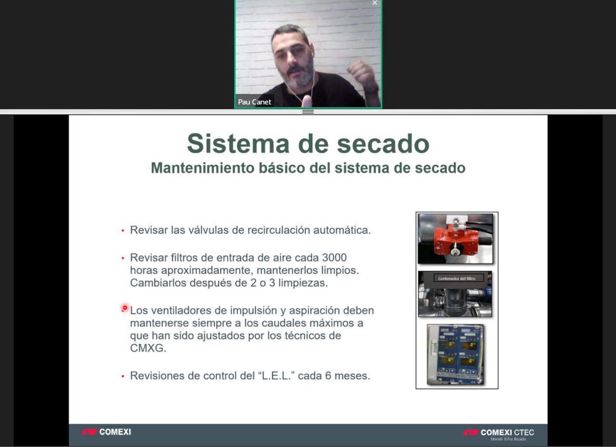 🔙Ayer, durante el #webinar dónde hablamos sobre #secaje y control de #tensión, con Pau Canet.