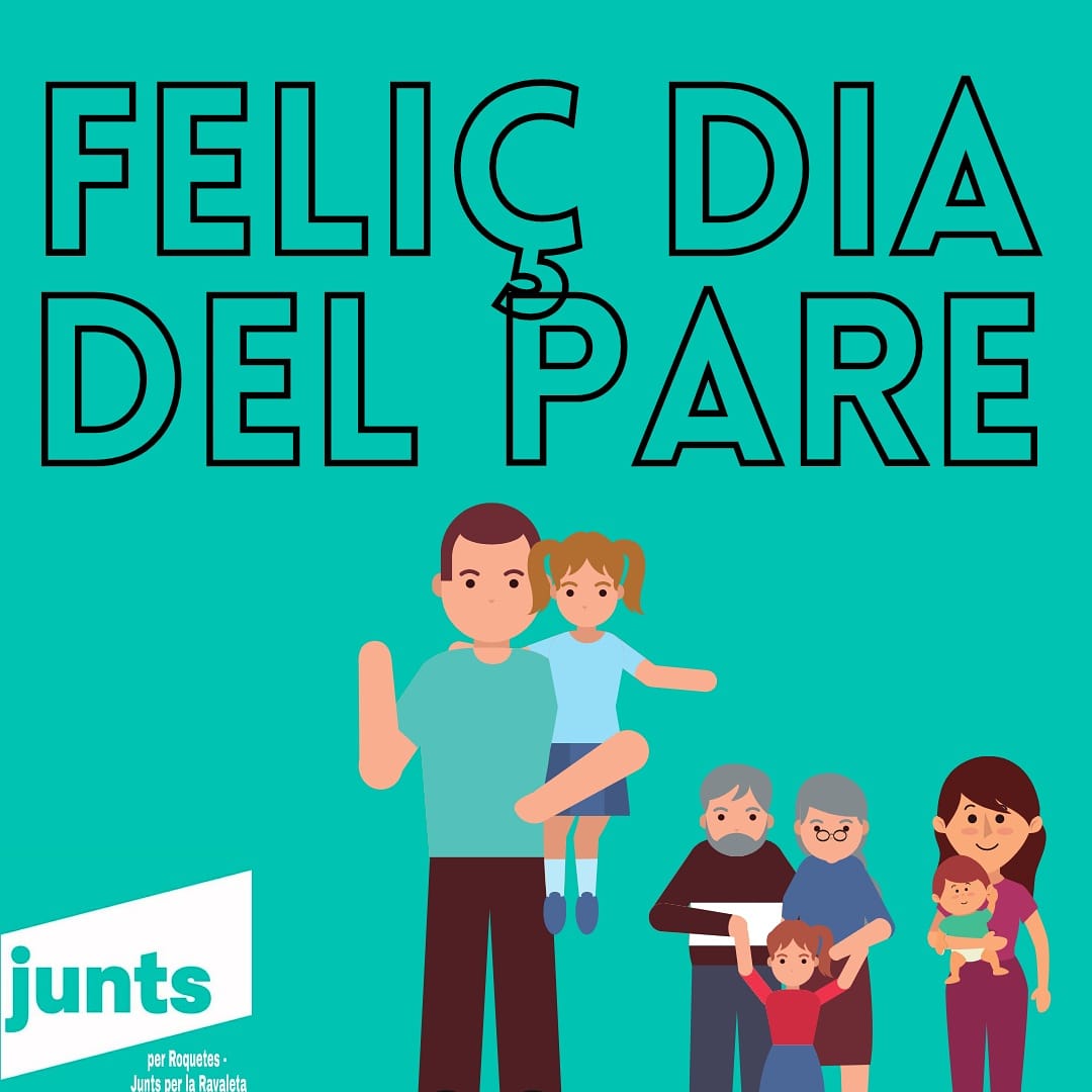 FELIÇ DIA
A tots els pares
A totes les mares que s'han vist obligades a fer els dos papers alhora.
I als àvis que per circumstàncies els ha tocat fer de pares!