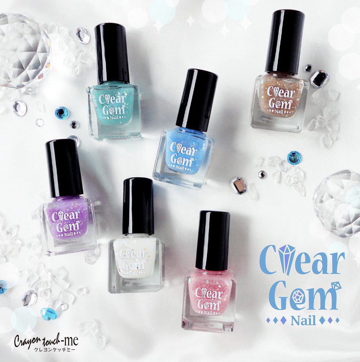 Crayontouch Me Tmクリアジェムネイル 全6色 セリアの一部店舗にて発売中 詳しくはコチラ T Co Lugv4tzfir