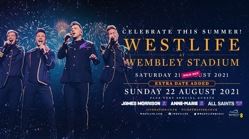 Pre-order our forthcoming album from our official store by Tuesday 23rd March at 10am GMT to gain early access to tickets for our second night at Wembley Stadium on Sunday 22nd August 2021: lnk.to/2R6xIE