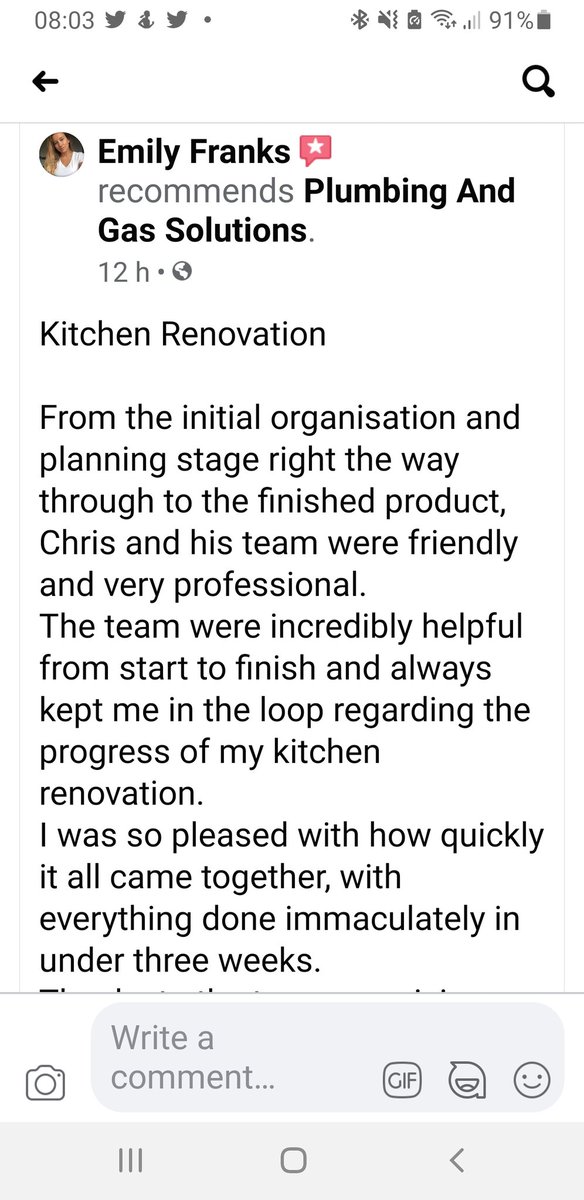 thefletch37's tweet photo. This makes it All worth it. Lovely words from Our Customers.  Time for them to Enjoy there New Space https://t.co/Bj1dk5Wq6J