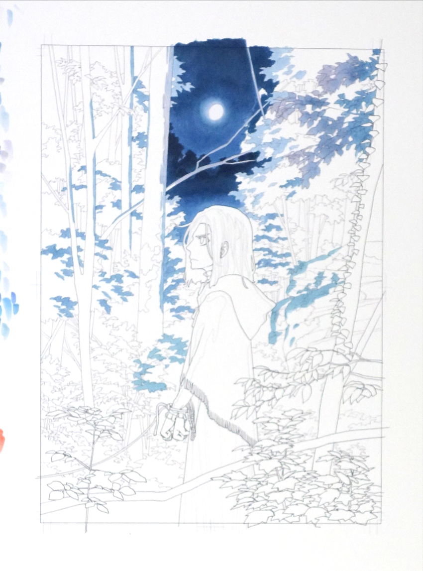 昨日発売の5巻表紙制作過程。線画までデジタルで、塗りはコピックです。作業中進撃の巨人をずっと流していたのでその思い出がよみがえります。ベルトルトが好きです。 