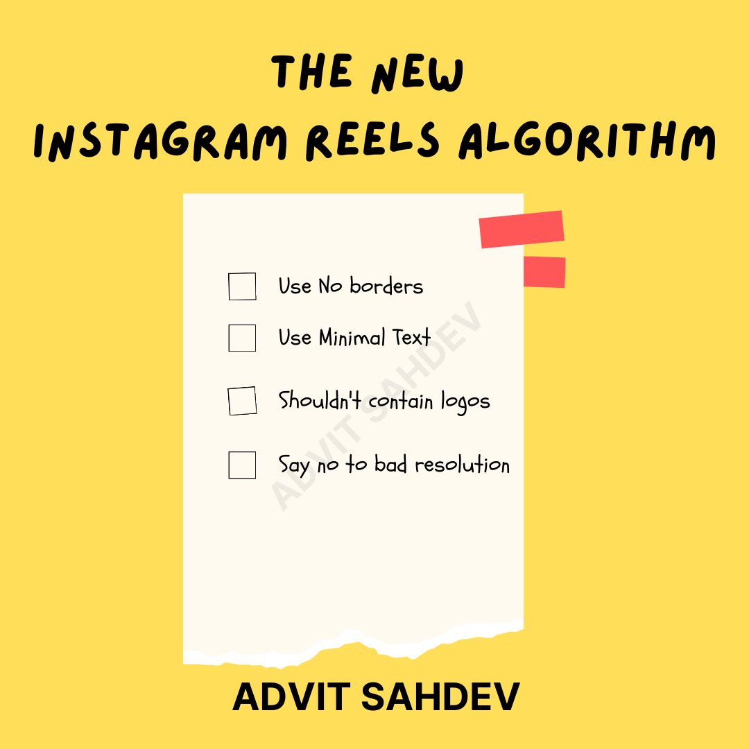 advitsahdev's tweet image. Instagram Reels do not want you to re-post tiktok videos, and thus they have a few new rules to be followed

Leave a comment for latest tips, hacks and methods to rule to world of marketing

#marketingtips #instagramtips #advitsahdev #marketing #marketingstrategy
