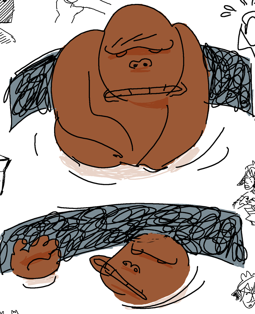 drawpile with colin and shea :) featuring link, catboy avgn, milk ape, and a box head oc guy 