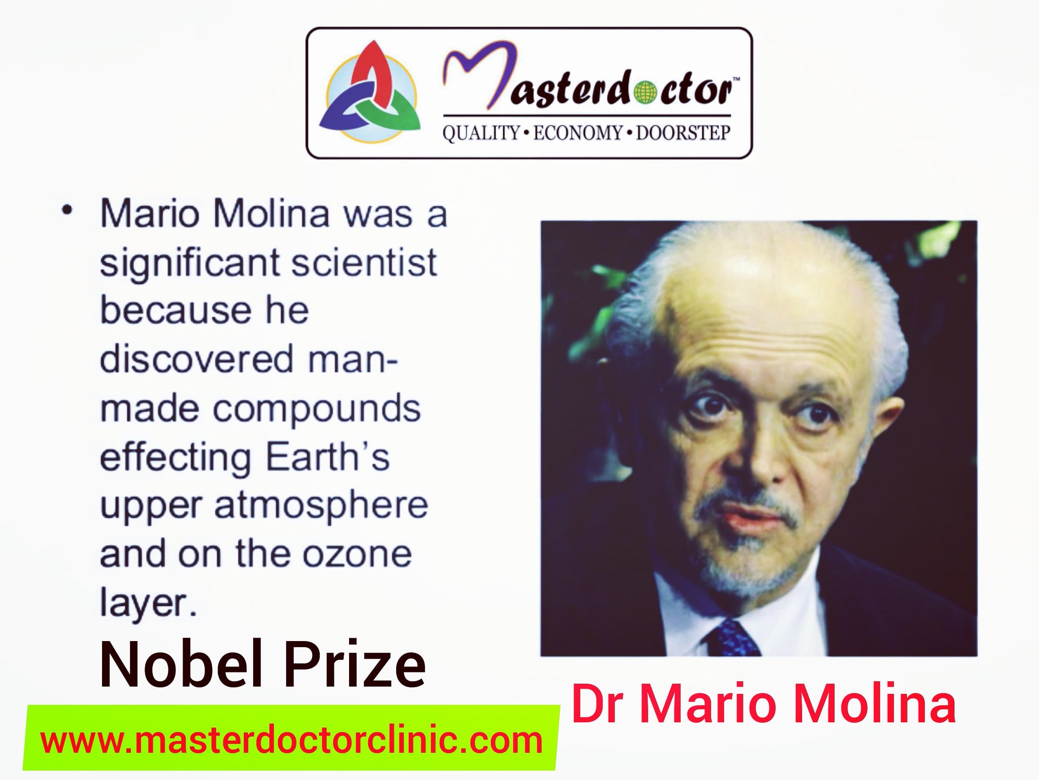 HAPPY BIRTHDAY - Dr Mario Molina  