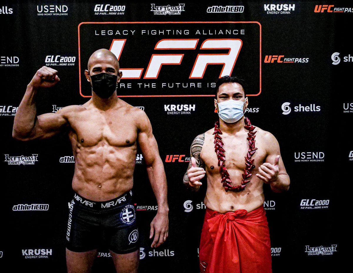 Now that the #LFA102 weigh-in is in the books, which fight are you looking forward to the most?

ℹ️: bit.ly/LFA102_WeighIn

📸: bit.ly/LFA102_WeighIn…

@ShellsDotCom
@USENDmoney
<a href="/PsoRite/">Pso-Rite</a>
<a href="/GLCDirect2000/">GLC 2000</a>
@AthleticCBD
<a href="/IncaKolaUSA/">Inca Kola USA</a>
<a href="/TheDiceTeam/">TheDiceTeam</a>
<a href="/GrandCasinoOKC/">Grand Casino Resort</a>
<a href="/UFCFightPass/">UFC FIGHT PASS</a>