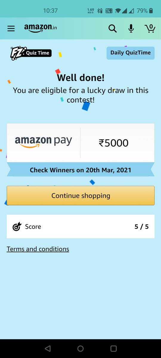 polawalaparimal's tweet image. #AmazonQuiz #AmazonQuizAnswer #DailyQuizTime #QuizTime #QuizTimeMorningWithAmazon
#Amazonpay