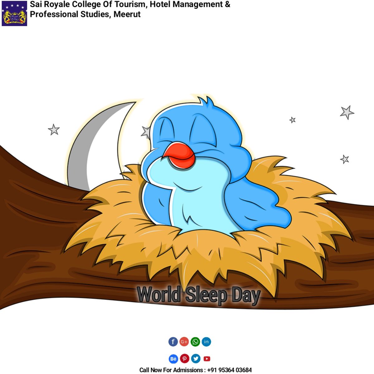 RoyalecollegeHM's tweet photo. Sleep is the golden chain that ties health and our bodies together.
#sleep #sleepday #worldsleepday #royalecollege #sairoyalecollege #royalecollgemeerut #travel #safar #airlines #tourism #hm  #bestcolleges 
#hotelmanagement #hospitality #hotelier #hotel #hospitalitymanagement https://t.co/ZAxuXcgrTU