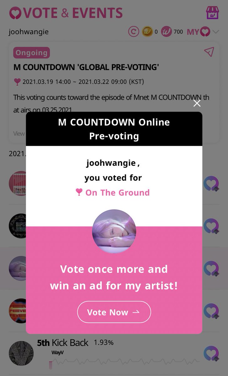 joohwangie's tweet image. MCountdown Global Prevoting on Whosfan app has started. Vote for #OnTheGround by #ROSÉ