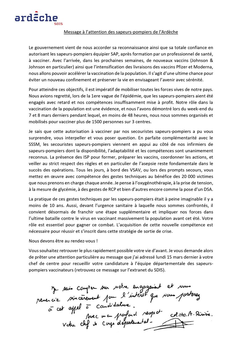 Sapeurs-Pompiers Ardèche tweet media