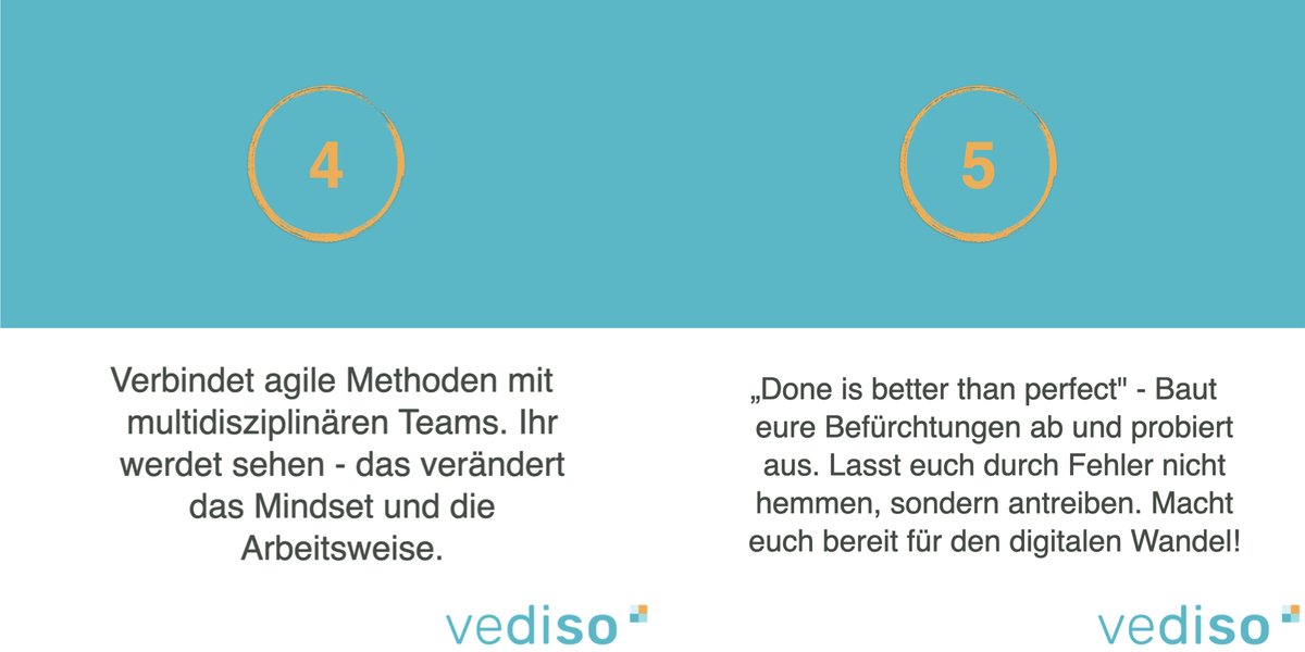 Freitag ist Tipp-Tag! Ab heute geben wir euch regelmäßig #5Tipps zum Thema #Digitalisierung und, wie ihr sie für die #Sozialwirtschaft umsetzen könnt.
Heut geht’s los mit dem Thema #DigitalReadiness! 

#vediso #sozialwirtschaftkannmehr #sozialbrauchtdigital