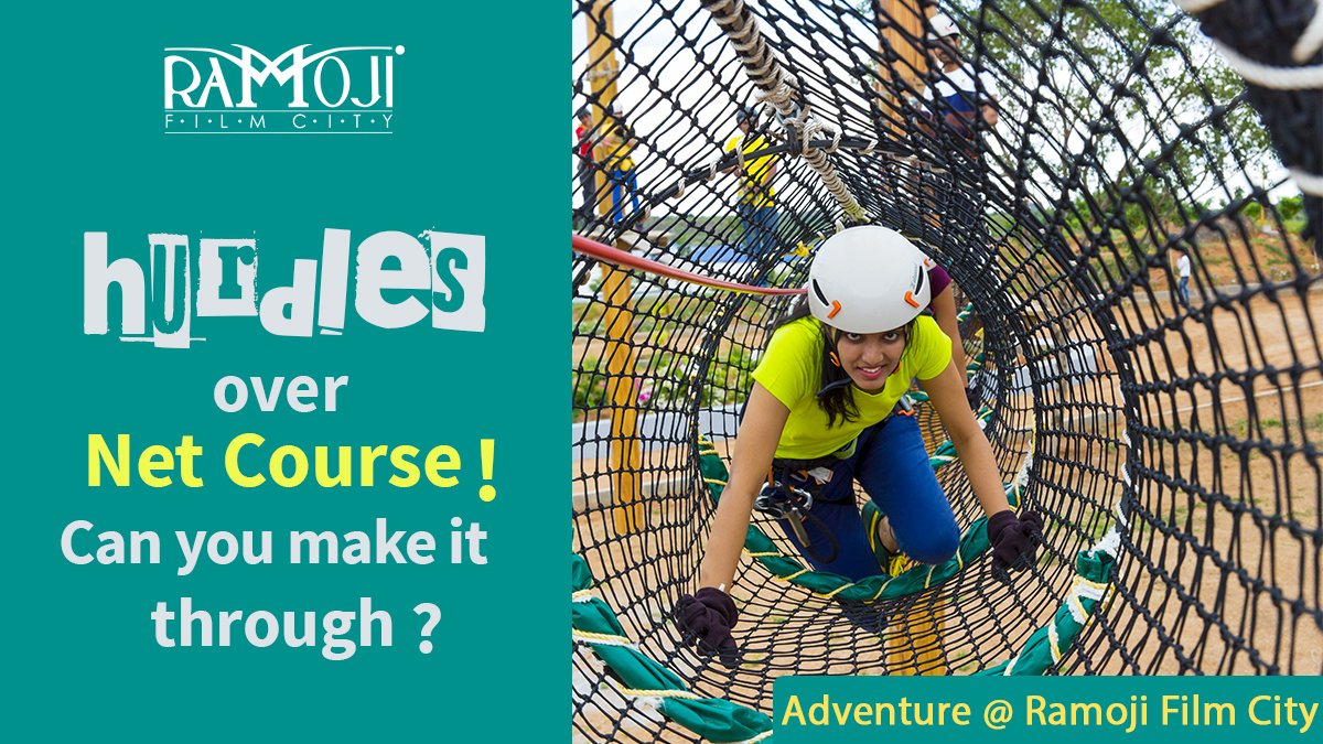 AdventureSahas's tweet photo. Your strength is in you! Test your levels at the adventure zone of Ramoji Film City. For Sahas bookings, call 1800 120 2999.  #SAHAS #adventureparkinhyderabad #adventure #ramojifilmcity #FridayThoughts #fridaymorning #FridayFitness #FridayMotivation #FridayVibes https://t.co/o4HKlu4fUD