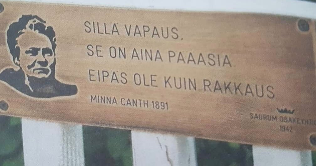 Hyvää Minna Canthin päivää!🇫🇮
"Sillä vapaus.
Se on aina pääasia
Eipäs ole kuin rakkaus."