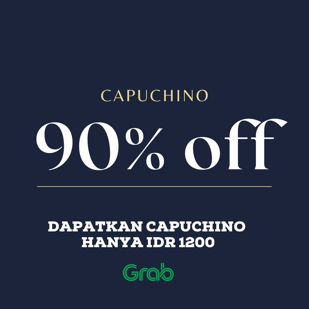 DlilHOHA's tweet photo. Friday 90% OFF. Dapatkan #Capuchino Ice Blend hanya 1200 Rupiah di aplikasi @GrabID . Promo Terbatas https://t.co/6p3fRlAkhN