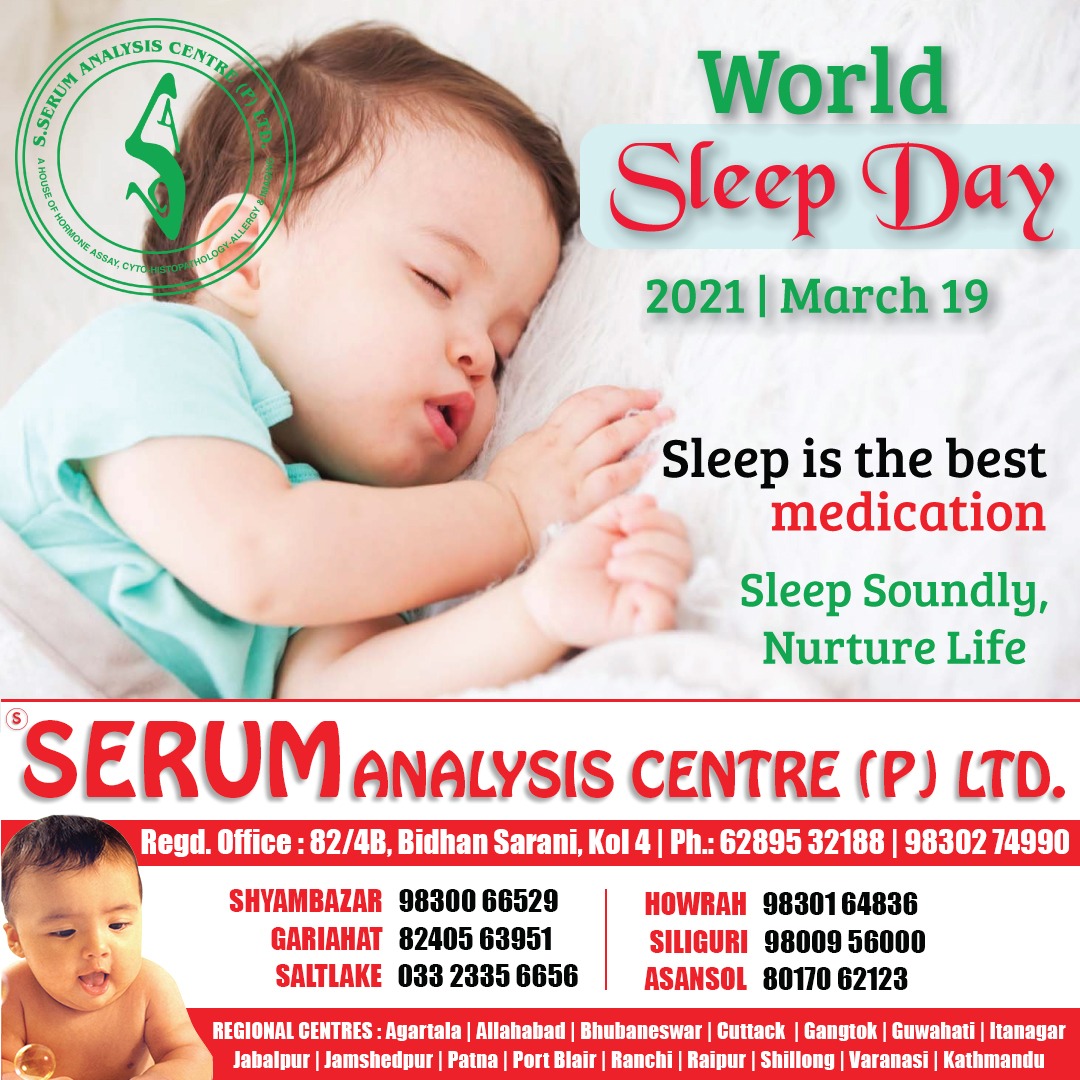 SerumGroup's tweet photo. “Sleep is the best meditation.” — Dalai Lama #SERUMGroup appeals all to Sleep Soundly to Nurture Life on #WorldSleepDay
#Serum #SerumLab #SerumDiagnosticCentre #DiagnosticCentre #DiagnosticCentreNearMe #SerumDiagnosticKolkata #SerumAnalysis https://t.co/goNX80kw4z