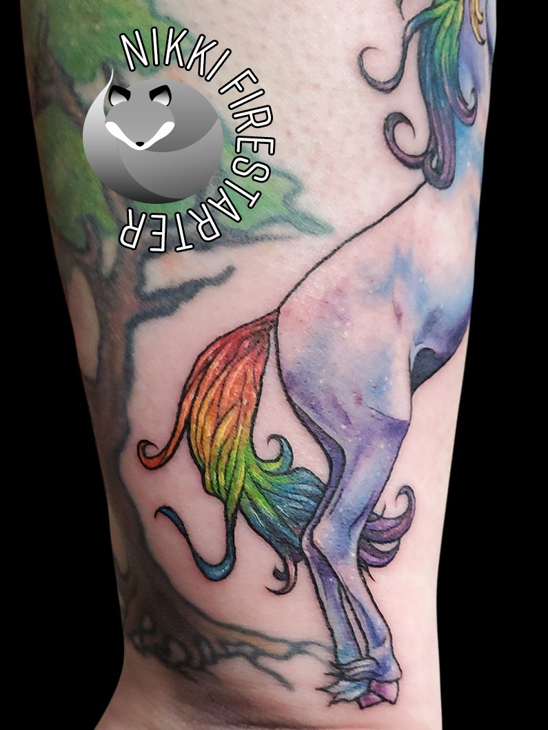 magical #rainbow #unicorn #RainbowUnicorn #tattoo #BodyArt #UnicornTattoo  #RainbowTattoo #magical #ink #art #QueerArtist #MNartist, image size:795x1060