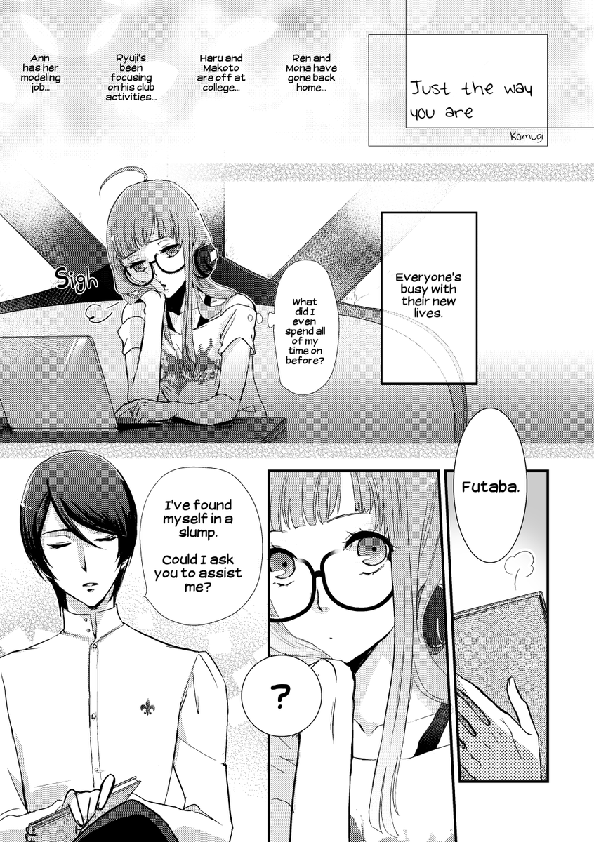 Yutaba Comic(1/2)
A follower kindly translated my 2018 anthology contribution of Yusuke*Futaba comic into English!

Translated by Jake Albano (@jacobalbano) 