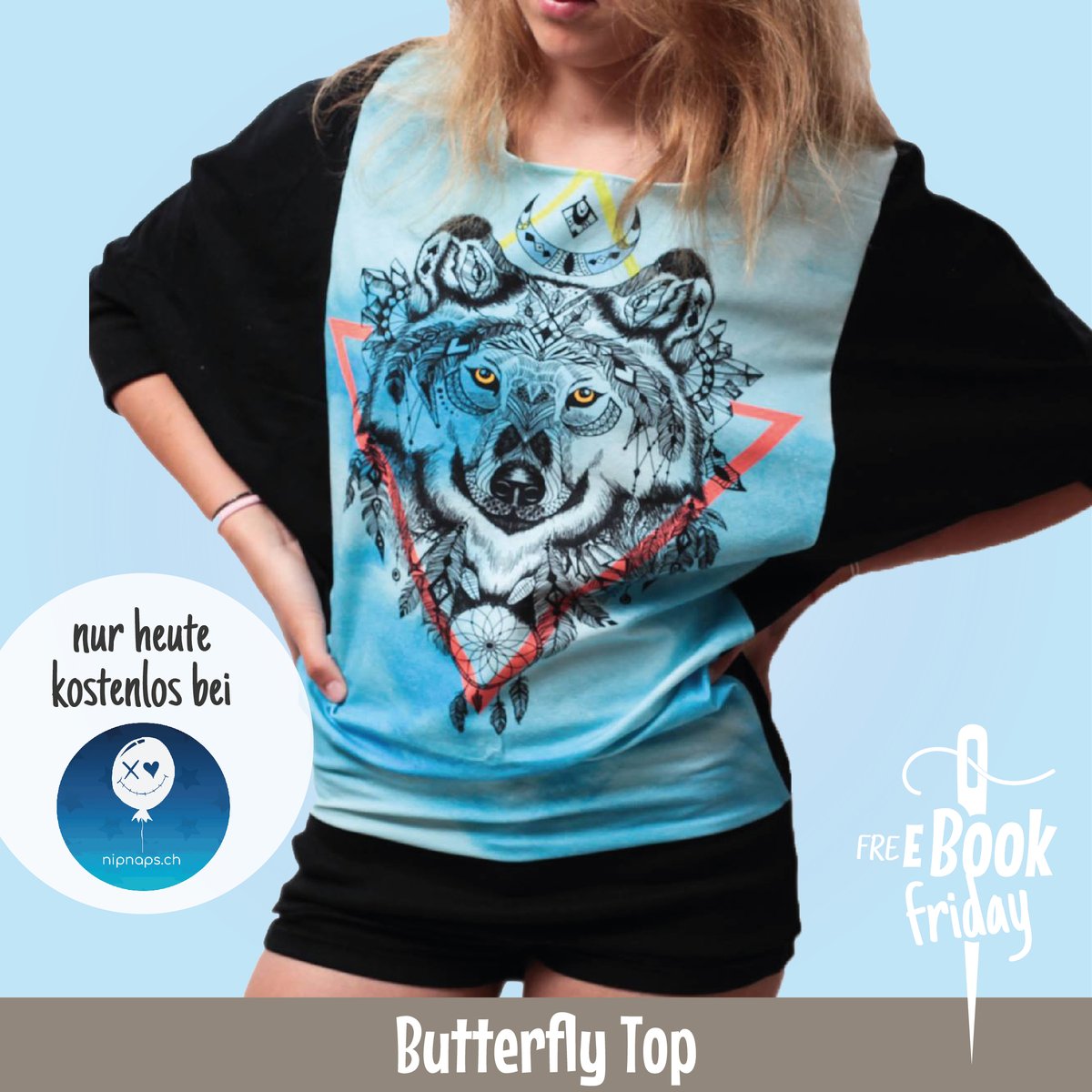 NipNaps_ch's tweet photo. YAY! its Freebook Friday! - https://t.co/BOnDmryKT9
Hol dir das Schnittmuster Butterfly Top kostenlos für 24 Stunden:
https://t.co/T0v8ltvKcO
50% auf alle anderen Ebooks von Nipnaps! https://t.co/H1n8MVrik8