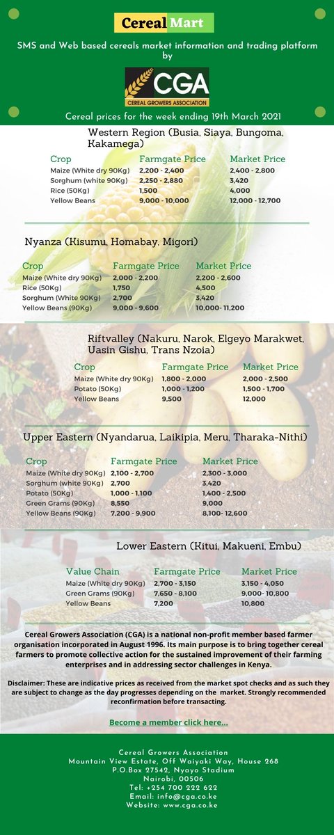 cerealgrowerske's tweet photo. This weeks national #cerealprices for your information #CerealMart #TogetherweGrow https://t.co/EbZxfwqaQF