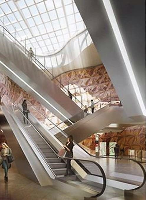 ElevatorWorld's tweet photo. .@KONECorporation will provide 152 #TransitMaster #escalators to the Grand #Paris Express Metro Line 16 of the #parismetro. (image courtesy of SGP) https://t.co/gpmifV27ir https://t.co/7AsprJWELz