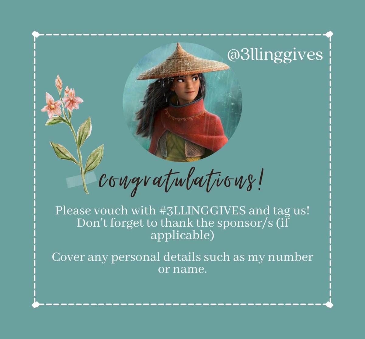 3llingvouch's tweet photo. ‼️RULES‼️
•Send proofs that you followed the mechanics (like, rt, follow, etc.)
•Be patient
•Send number separately
•Indicate whether load, gcash, or dana
•Don't forget to vouch with #3LLINGGIVES and tag us @3llinggives https://t.co/x1quNFFZ4R