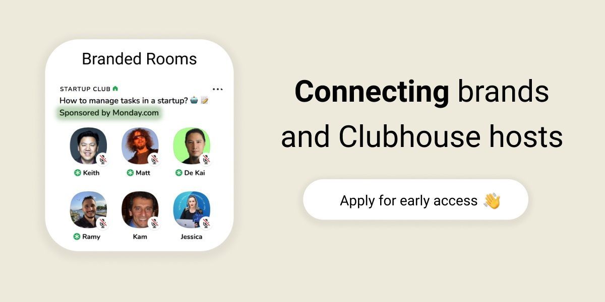 FlashTweet's tweet photo. 6️⃣🎯[#Marketing] #Clubmarket s'attaque à la monétisation de #Clubhouse https://t.co/5RKYQJjt09 v/ @VentureBeat

💬 La jeune #startup va proposer une #marketplace permettant aux marques de sponsoriser les créateurs  

#DigitalMarketing #TransfoNum #SocialMedia
#FlashTweet ⚡️ https://t.co/SYpjGXMytK