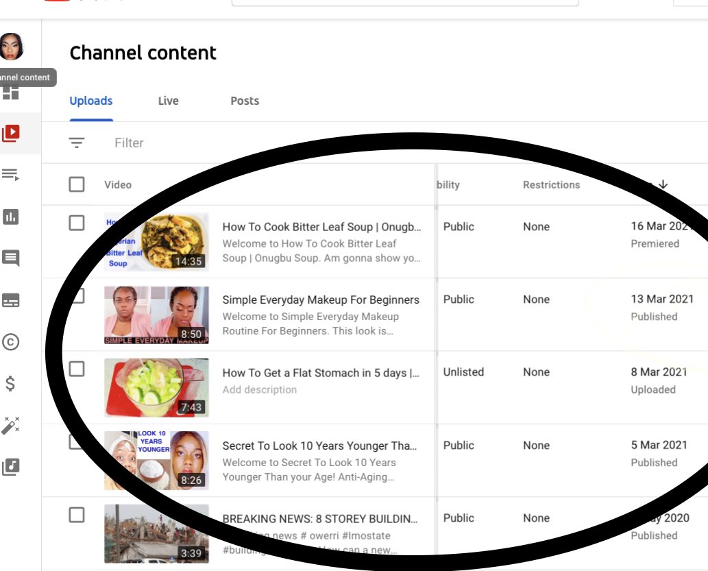 Chiugoo1's tweet photo. @TeamYouTube Thanks for reply so attached is what YouTube sent to me on 1st of March 2021 and second attachment my Uploaded videos and dates. Thanks https://t.co/fpsxqudPyP
