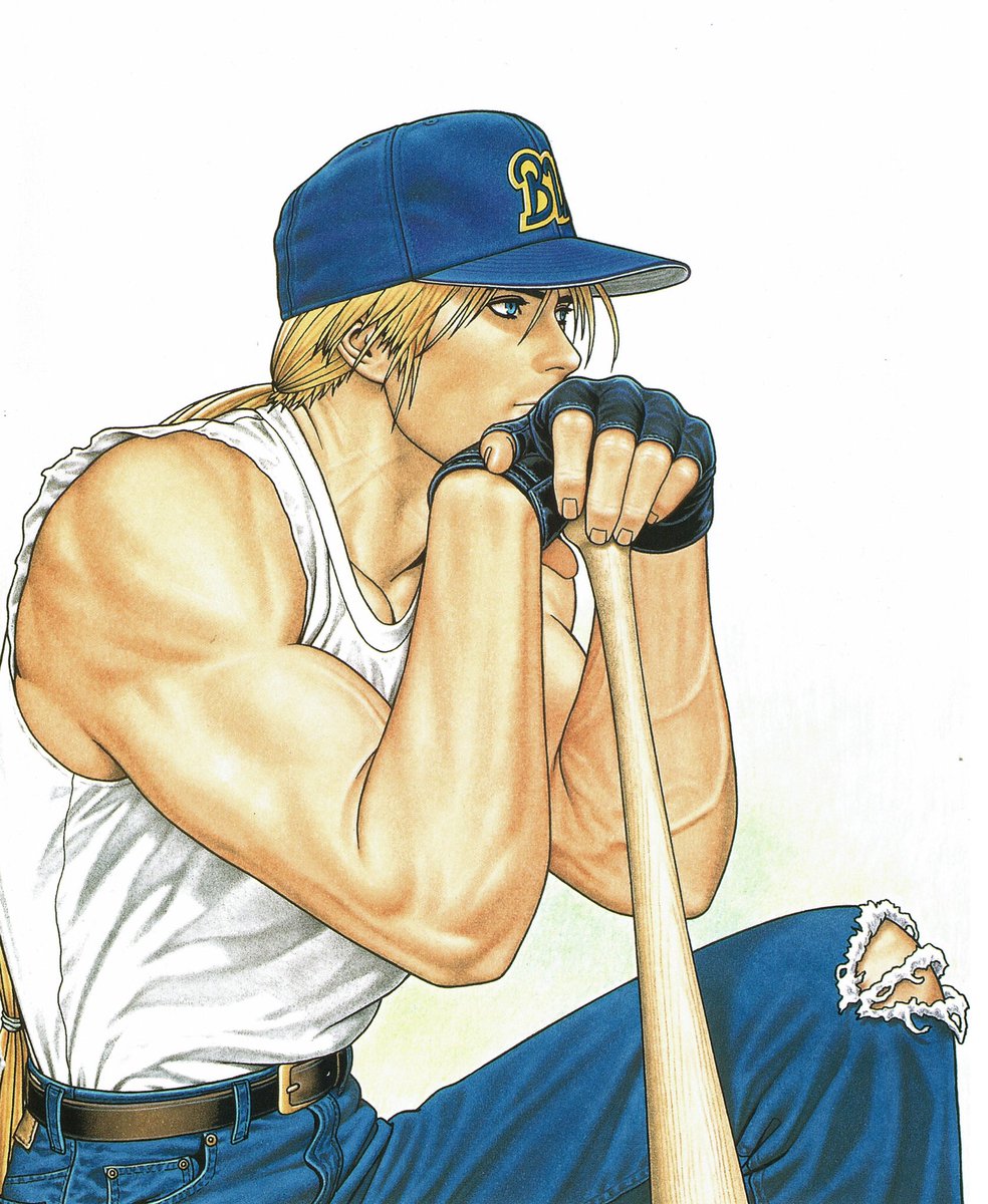 I think I accidentally found the picture used as reference for one of Shinkiro's artworks of Terry, while browsing ebay lol. That's Ichiro Suzuki, who at the time was playing for the Orix BlueWave (same team on Terry's hat)! #SNK #TerryBogard