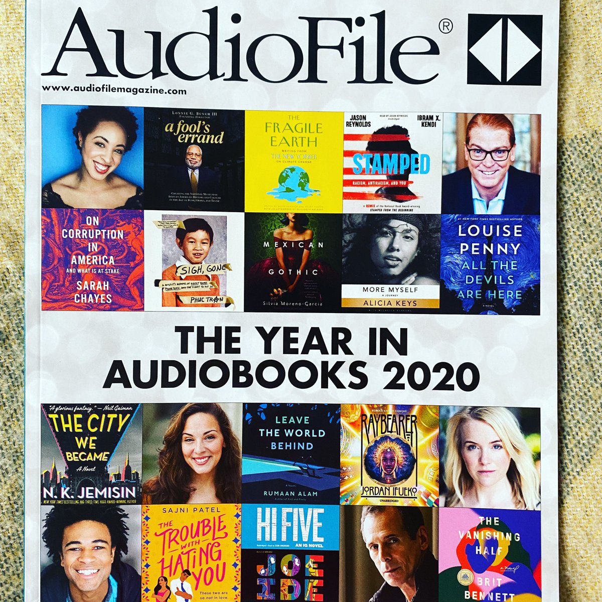 Honoured & humbled to share this space with these incredible people 🙏 Thank you #audiofilemagazine for being such a champion in the #audiobook world 💫 
@SPPresents @aliciakeys #shaynasmall @MarisaBlakeActs @childishgamzeno #TRyderSmith #audiobooknarrator #bestof2020 #voiceover