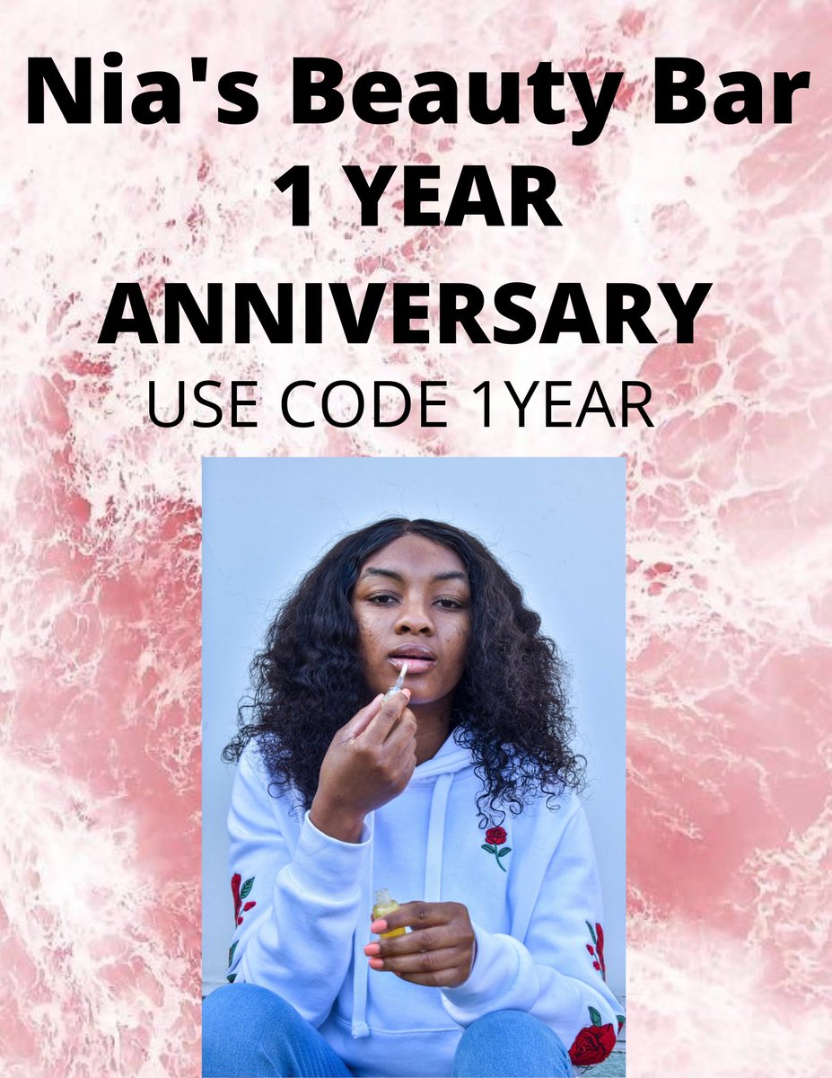 Nia’s Beauty Bar has made a year since we have opened.  Today I would love to give back as a thank you. ISE CODE 1YEAR 💸💸💸 off.
Niasbeautybar.org
