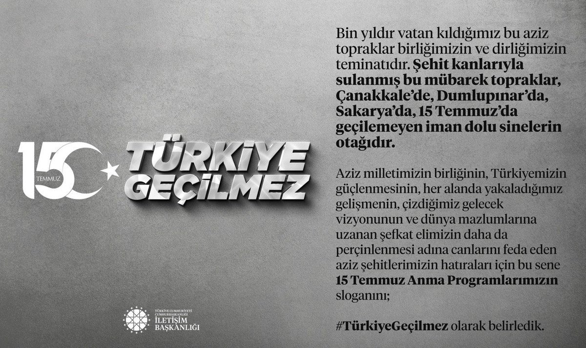 Türkiye Geçilmez!