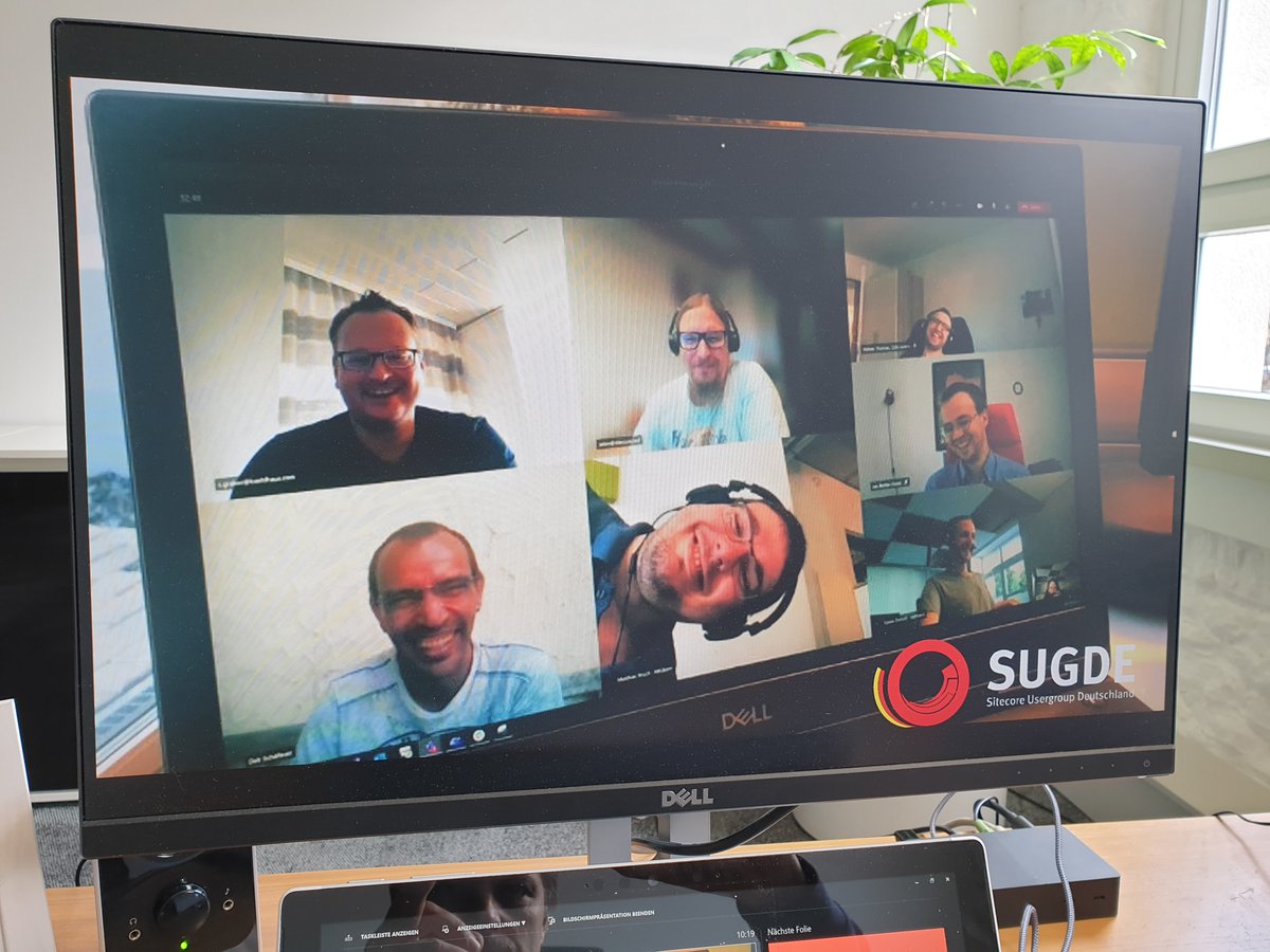 webit_dresden's tweet image. And there it is again history! The 18th #sugde meeting took place yesterday remotely with a total of 60 registered participants. The 4 presentations were about performance optimization with #SITECORE and in Azure, about news in SXA and #sitecoredocker in practice. It was great!