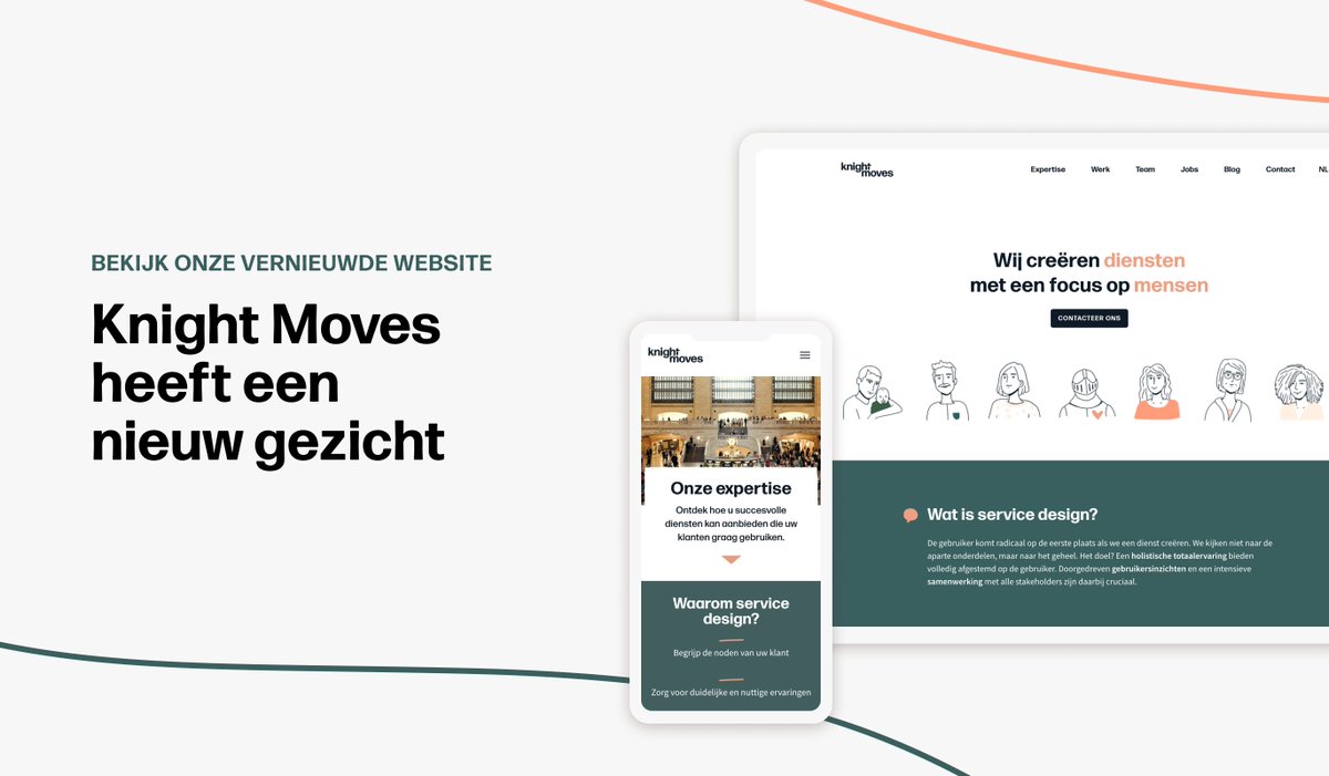 De afgelopen maanden hebben we hard gewerkt aan onze nieuwe website. Ben je benieuwd hoe deze eruit ziet? Neem een kijkje op knightmoves.be #servicedeisgn #newbranding