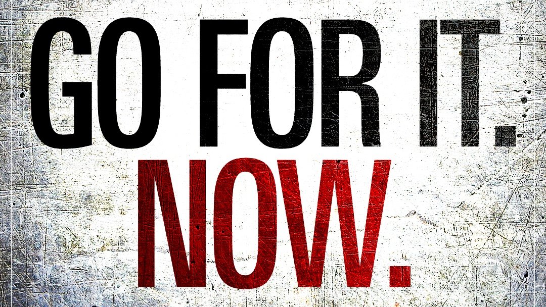 "Leadership Moment"
GO FOR IT! Step out of your comfort zone &amp; reach forward into the uncomfortable place that has the key to your desired future. It might seem difficult at first, but don't let fear hold you back; just GO FOR IT &amp; if it doesn't work, try again!
#LeadershipMoment