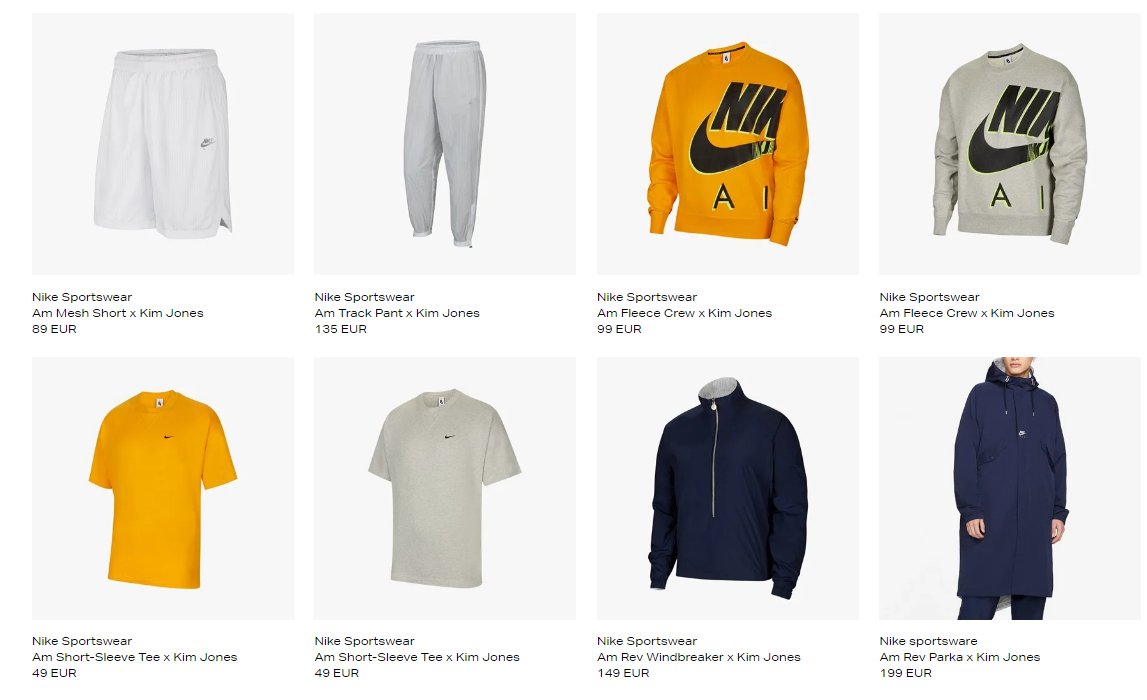 Live + 10% OFF: Nike x Kim Jones Apparel Collection