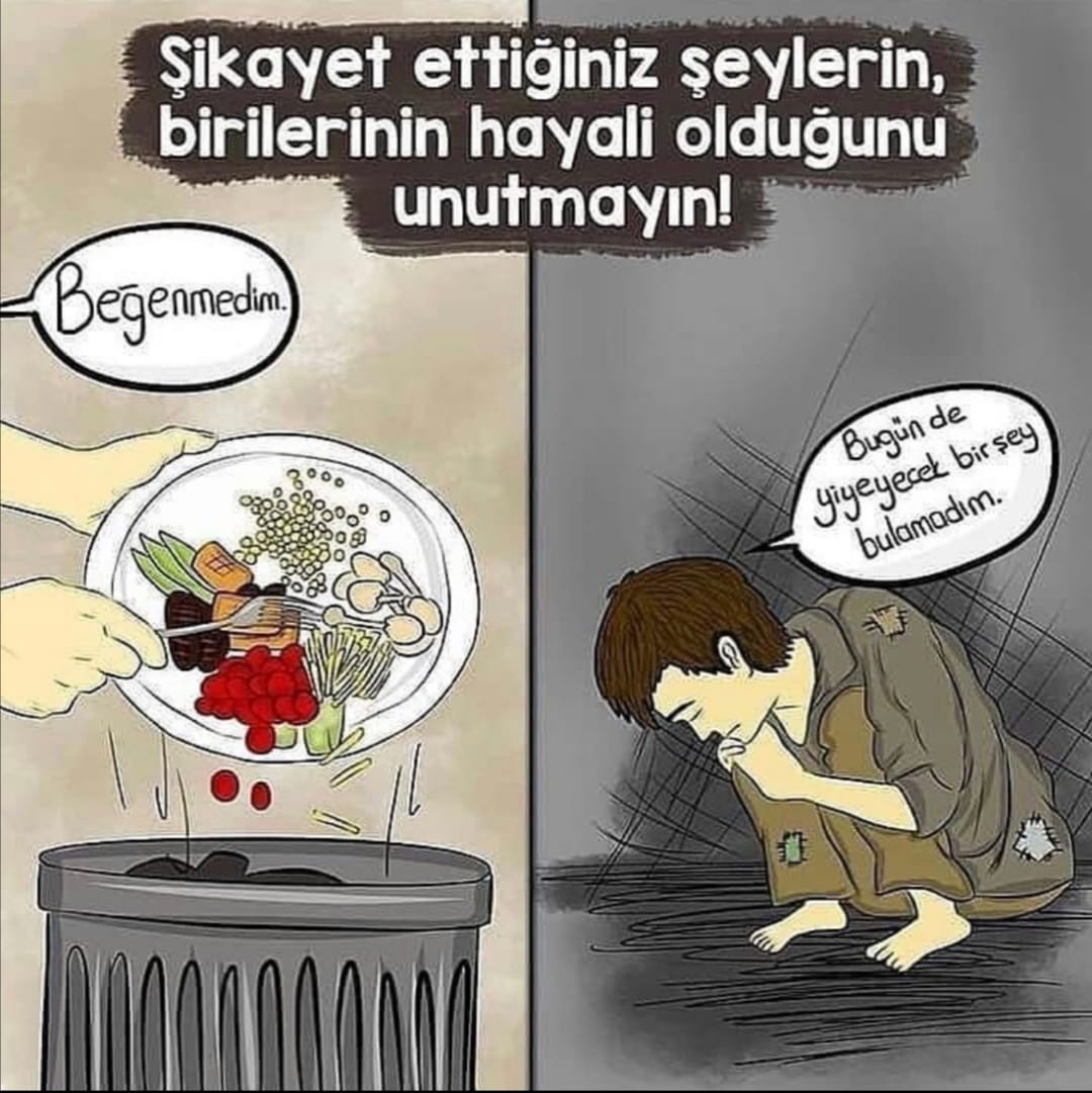 Keşke görebilsek yaptığımız israfın bir başkası için neleri ifade ettiğini... #israf #marmaraüniversitesi #kıtlık #kıtlıkbilinci #besin #besinisrafı #israfetme