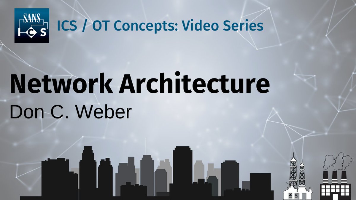SANSICS's tweet photo. Enjoy some YOU time this weekend and watch @cutaway's latest SANS ICS Concepts video. This one on Network Architecture. 

View it here: https://t.co/yMP0BuGpmd
#SANSICS #ICSsecurity https://t.co/O3hWK7dTp2