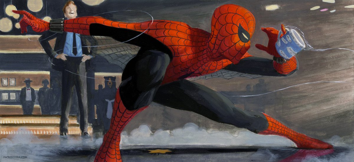 RT @spideymemoir: And now, the Spider-Man, art by Paolo Rivera! https://t.co/9RnrSqZKji