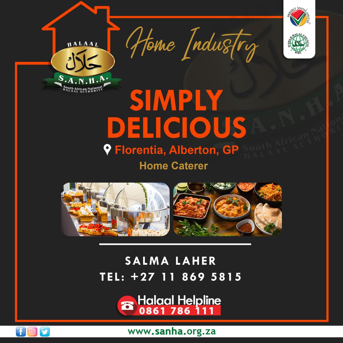 SANHA_Halaal's tweet photo. FOOD QUALITY NOT FOOD QUANTITY

Support Home Industries – SANHA does. Click here to view – 
https://t.co/UYWD82zeJB https://t.co/BrqhdBRxhK