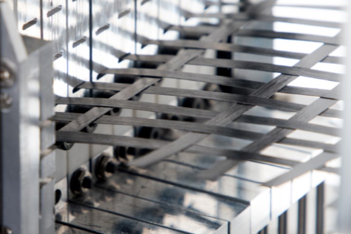 CompositesWrld's tweet photo. Targeting high-performance, high-volume applications in #automotive #composites and precast concrete, startup @Weav3D’s new automated technology produces highly tunable, woven lattice reinforcements. https://t.co/uN36HHFtCt https://t.co/Kajnmp4pek
