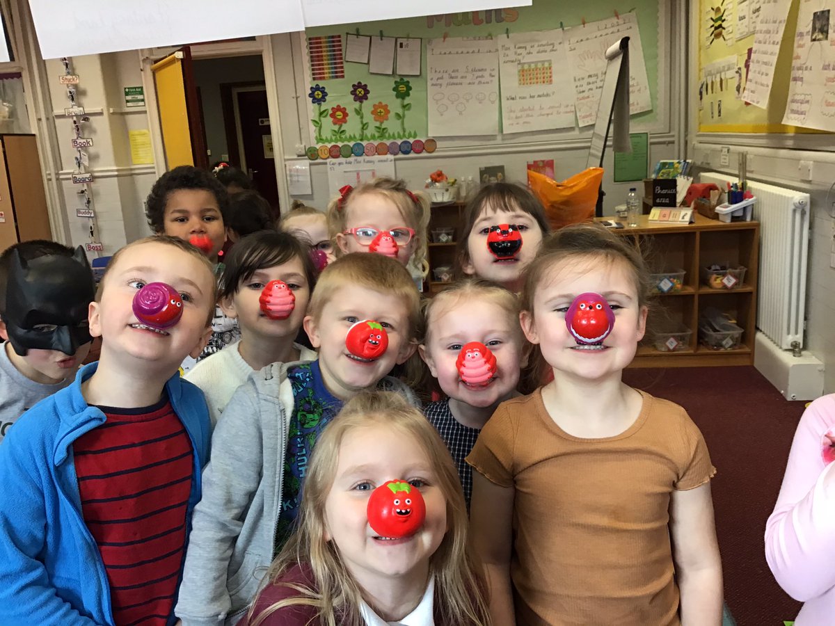 ABCPschool's tweet photo. #Class1K are celebrating Red Nose Day! https://t.co/XdYqXicHpI